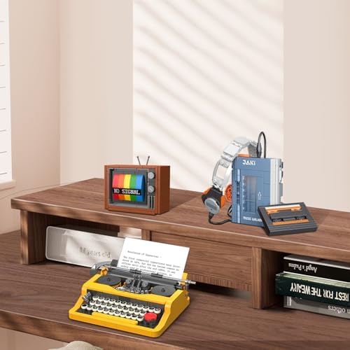 JMBricklayer Retro Typewriter Walkman TV Building Set