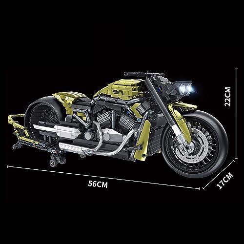 MISINI 672110 Dark Night Phantom Motorcycle Building Blocks Set