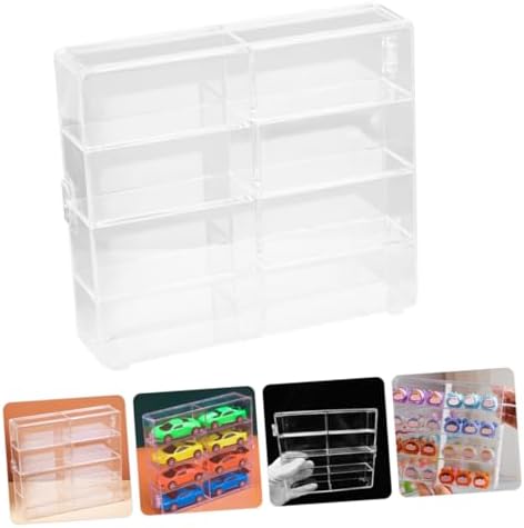 DOITOOL 2Pcs Wall-Mounted Display Cases for Diecast Cars and Collectibles