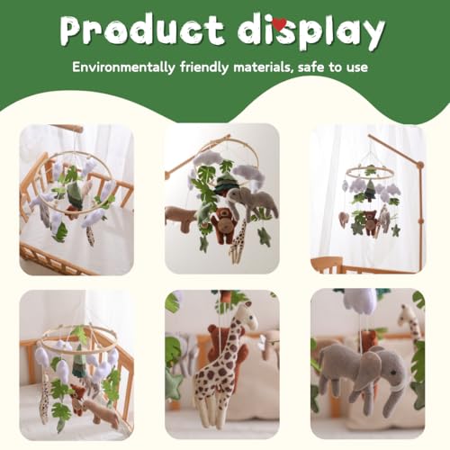 GOODMOM Forest Animal Crib Mobile for Boys and Girls
