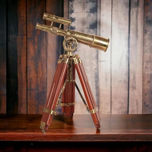 Kelvin Huges 1915 Brass Telescope with Tripod Stand