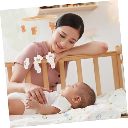 GALPADA Boho Flower Crib Mobile for Baby Nursery Decor