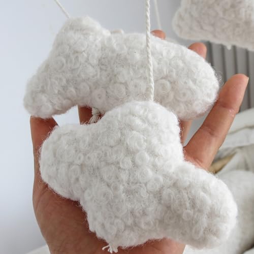 Cloud Mobile for Crib Boho Baby Mobile