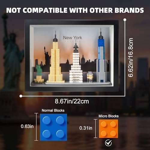 New York City Skyline Micro Block Building Set 759PCS