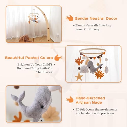 Ikubigu Baby Mobile - Ocean Animals Crib Decor