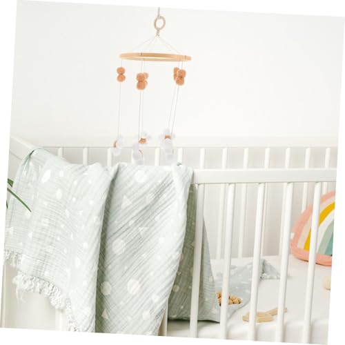 Yardwe Elegant Flower Crib Mobile Boho Decor for Nursery