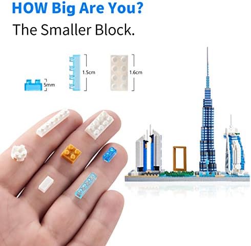 Dolblock Dubai Skyline Collectible Model Building Kit 2545 Pieces