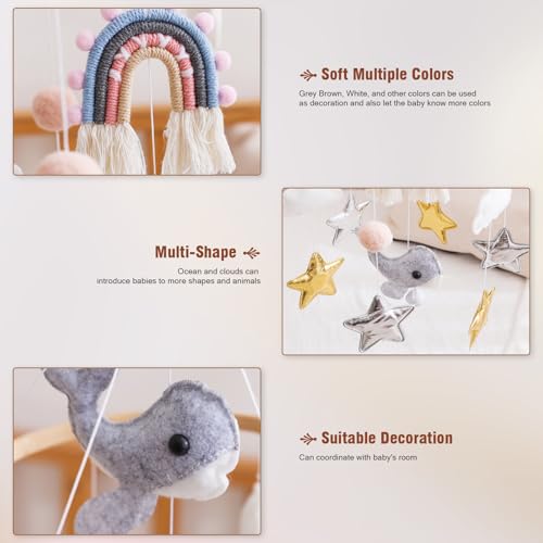 Forai Baby Crib Mobile with Sea Animals