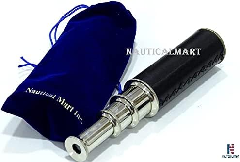 Nautical Mart Pirate Brass Telescope 14 Inch Nautical Decor