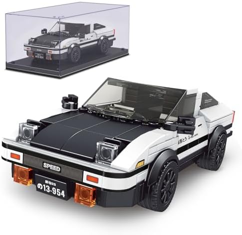 Mould King AE86 Initial D Car Building Set with Display Case