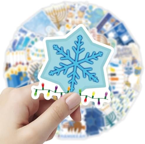 50PCS Hanukkah Stickers for Kids and Adults