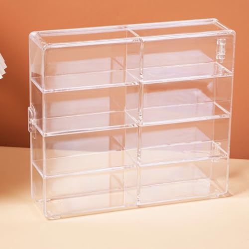 2pcs Compartment Acrylic Car Display Case for Collectibles and Toys