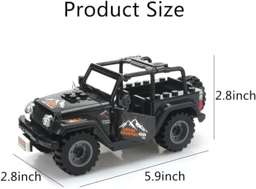 Military Vehicle Building Set with 8 Mini Soldiers and 70 Weapons