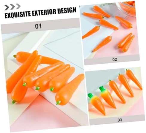 Happyyami 4pcs Artificial Carrots for Easter Decor