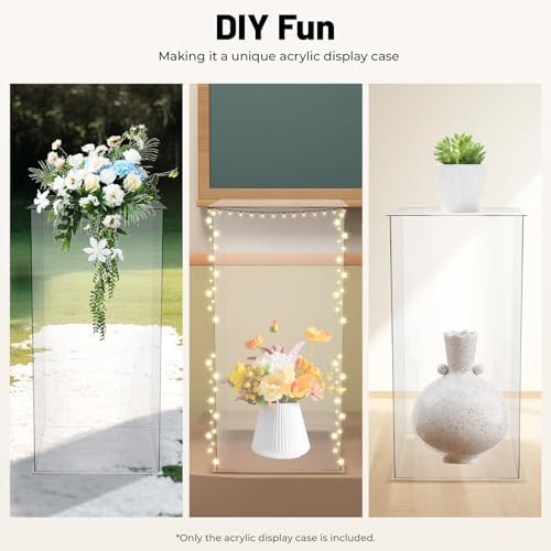 HAOREBAIYU Acrylic Display Cube Pedestal Stand