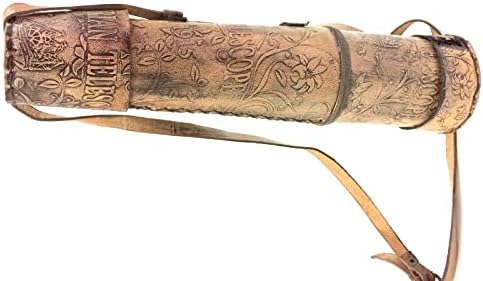 Vintage Brass Telescope with Floral Engraving
