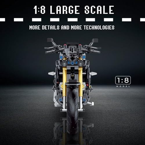 MJDDJA 18 Motorcycle Building Kit for Adults