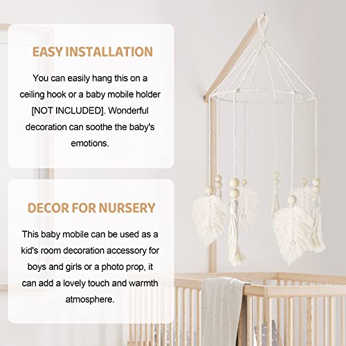 Boho Crib Mobile - Neutral Baby Nursery Decor