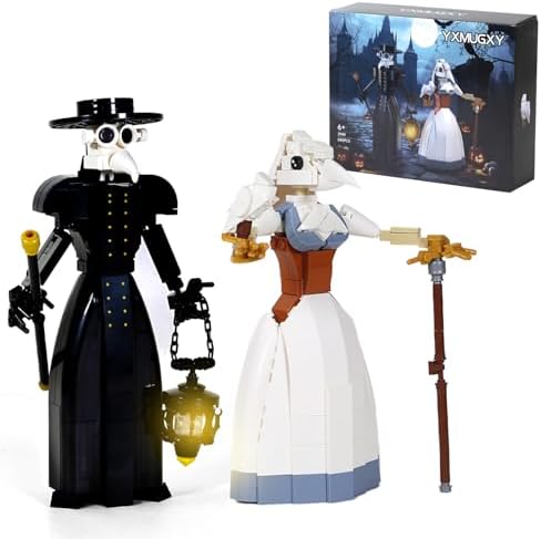 Plague Doctor Building Blocks Set - 500Pcs Medieval Themed Collectible Toy