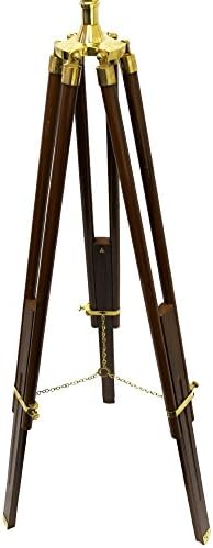Handcrafted Nautical Dcor Floor Standing Telescope with Tripod Stand