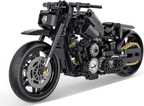 Yunigzmy Motorcycle Building Blocks Kit 586Pcs