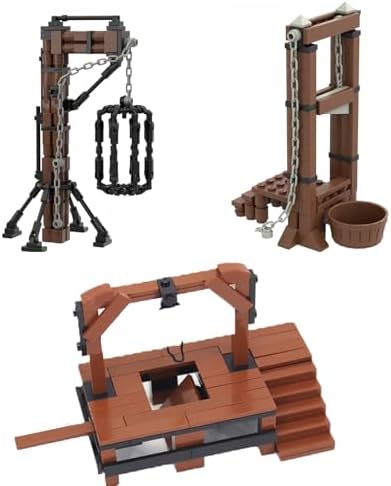 Medieval Knights Guillotine Prison Building Block Set for Kids