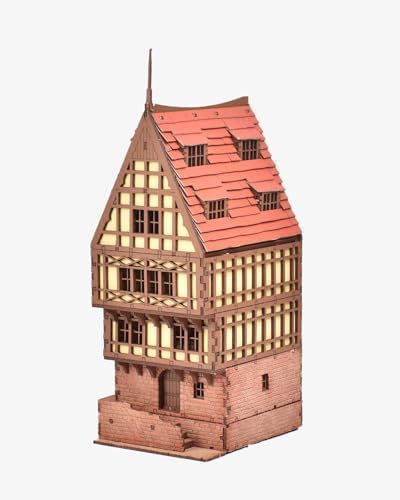 I Built It Brick Rowhouse DIY Wooden Kit for Teens and Adults
