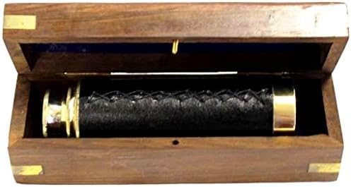 15 Inch Handheld Brass Telescope With Wooden Box
