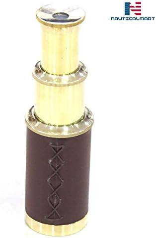 6 Brass Pirate Navigation Telescope Brown