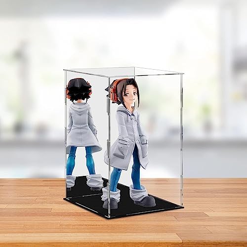 ECOSEAO Display Case 78x78x118inch Clear Acrylic Box for Collectibles