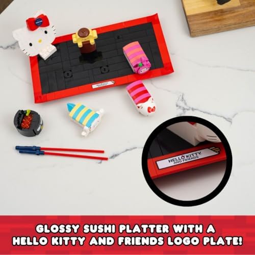 Hello Kitty Sushi Bar Building Kit 383 Pieces