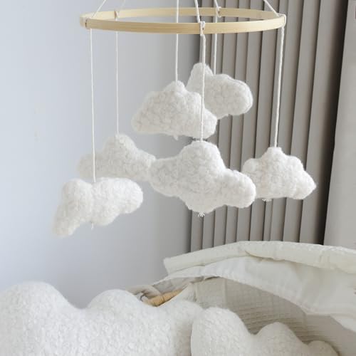 Cloud Mobile for Crib Boho Baby Mobile