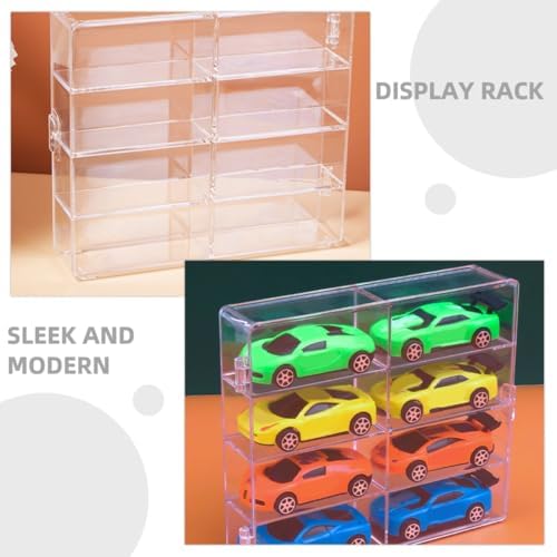 ARTIBETTER Miniature Display Case with Door for Collectibles and Car Models
