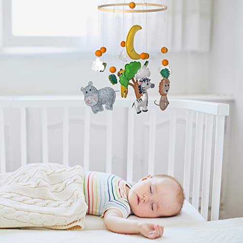 CK WORKS Baby Nursery Mobile Jungle Zoo Animals