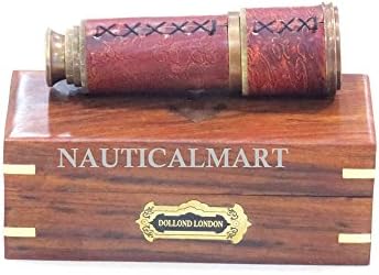 NauticalMart Antique Brass Telescope with Gift Box