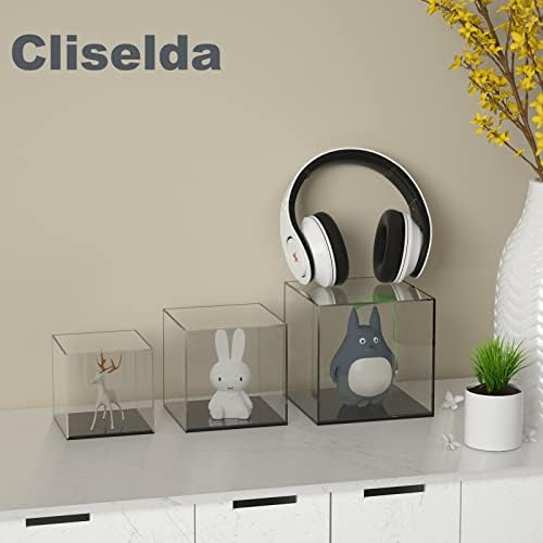 Cliselda Acrylic Display Case 4x4x4 Inch Dustproof