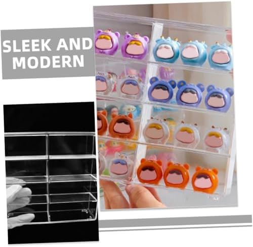 GANAZONO Car Models Storage Display Case 2 Pack Acrylic Showcase Stand