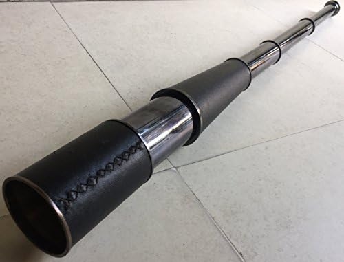 Royal Nautical Brass and Leather Telescope Black Antique Finish
