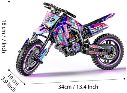 Mesiondy 476PCS Realistic Motorcycle Building Set for Adults Kids