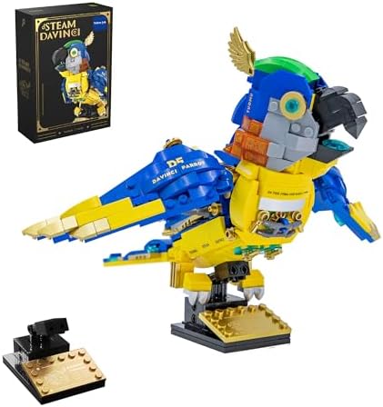Steampunk Macaw Building Block Set 490 Pcs