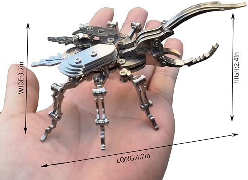 3D Metal Puzzle Beetle - DIY Assembly Brain Teaser Gift