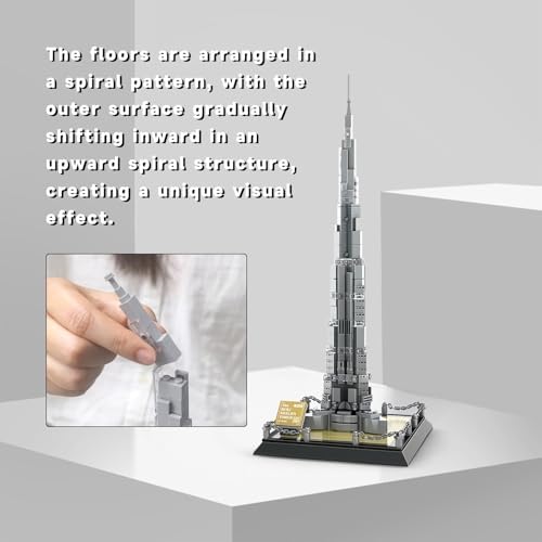 Burj Khalifa Tower Building Blocks Set 555 Pieces