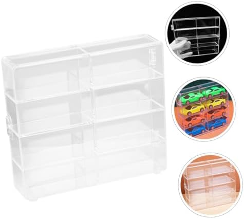 DOITOOL 2Pcs Wall-Mounted Display Cases for Diecast Cars and Collectibles