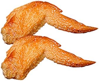 Lenmipot 2pcs Fake Chicken Wings Model for Display and Play