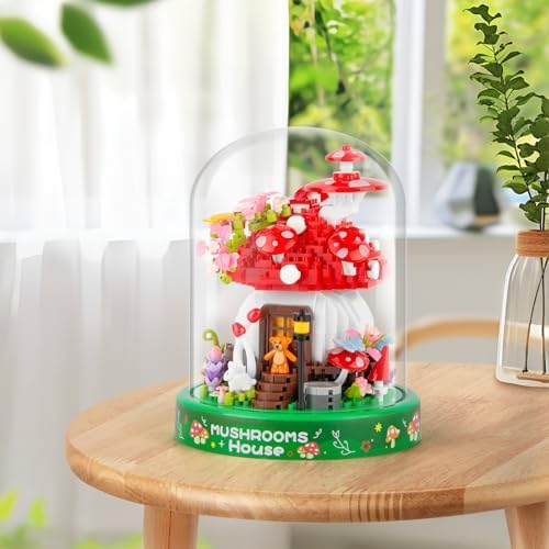 Mushroom House Building Set 645PCS Micro Bricks Collectible Model