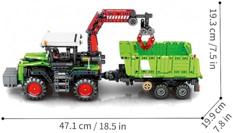3 in 1 Harvester Tractor Building Set Toy 1481pcs