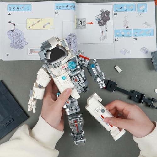 HSANHE Space Astronaut Building Set with LED Light