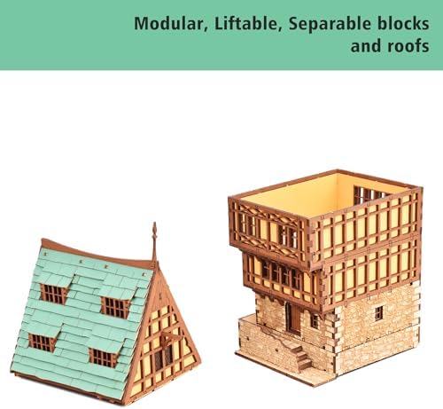 Amber Rowhouse DIY Wooden Building Kit for Adults