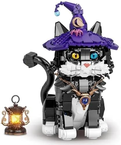 Creative Tuxedo Black Cat Building Set for Kids and Adults
