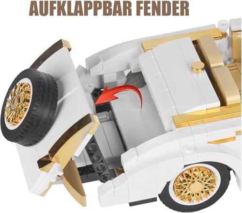 Mould King 10003 Classic Car Model Kit 868 Pieces Static Version